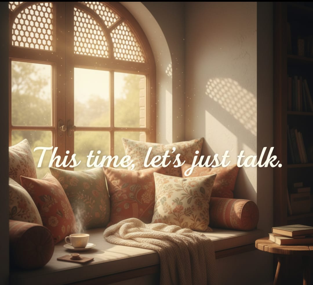 Friends chatting over coffee